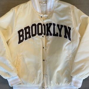 PacSun Cream and Black Brooklyn Jacket
